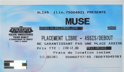 Muse Live in Paris Bercy 2006