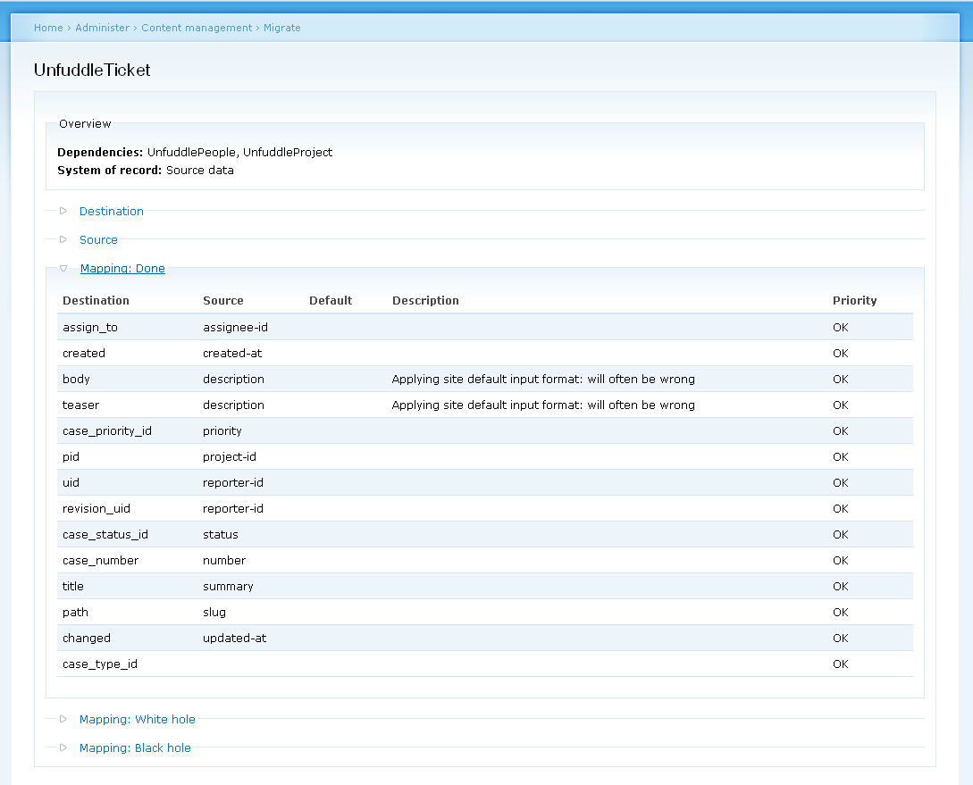 Unfuddle Ticket mapping to CaseTracker case